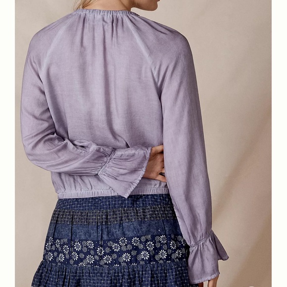 Anthropologie Cloth & Stone Violet Blouse - Picture 2 of 5